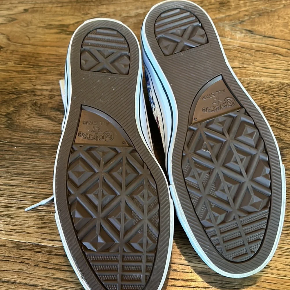 🐸❤️2 Time HP❤️🐸Converse Crocheter Hi-top Spray Paint Shoes - Picture 3 of 6